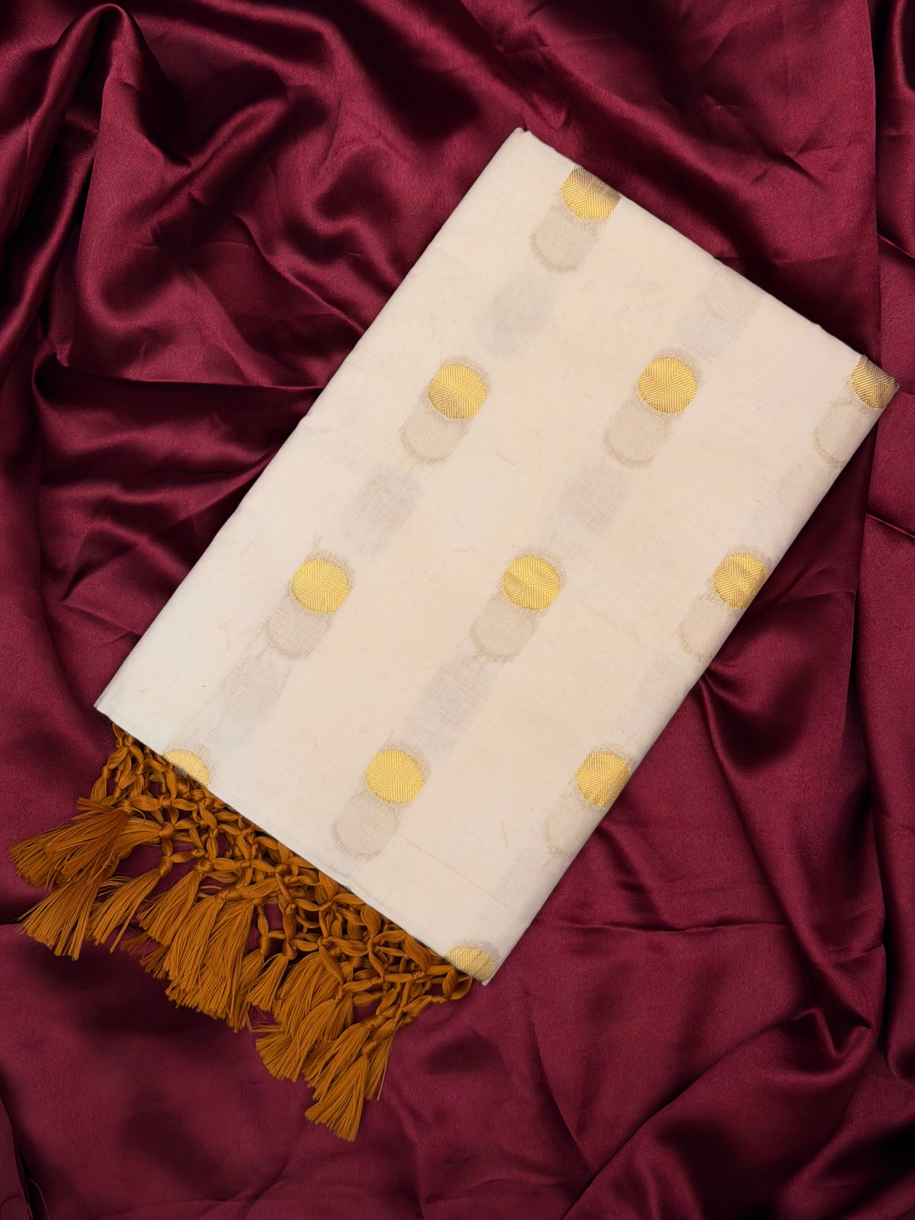 POURNAMI YELLOW:PREMIUM COTTON SAREE