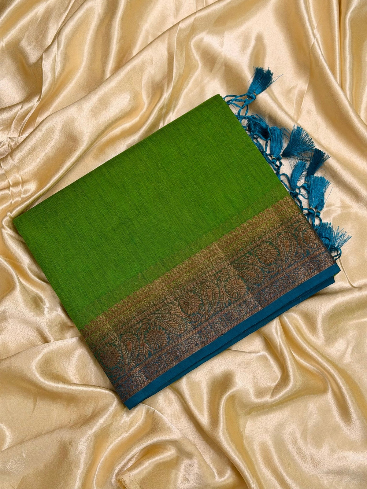 ARADHANA: PREMIUM LINEN JUTE SAREE - aurimo.inARADHANA: PREMIUM LINEN JUTE SAREE