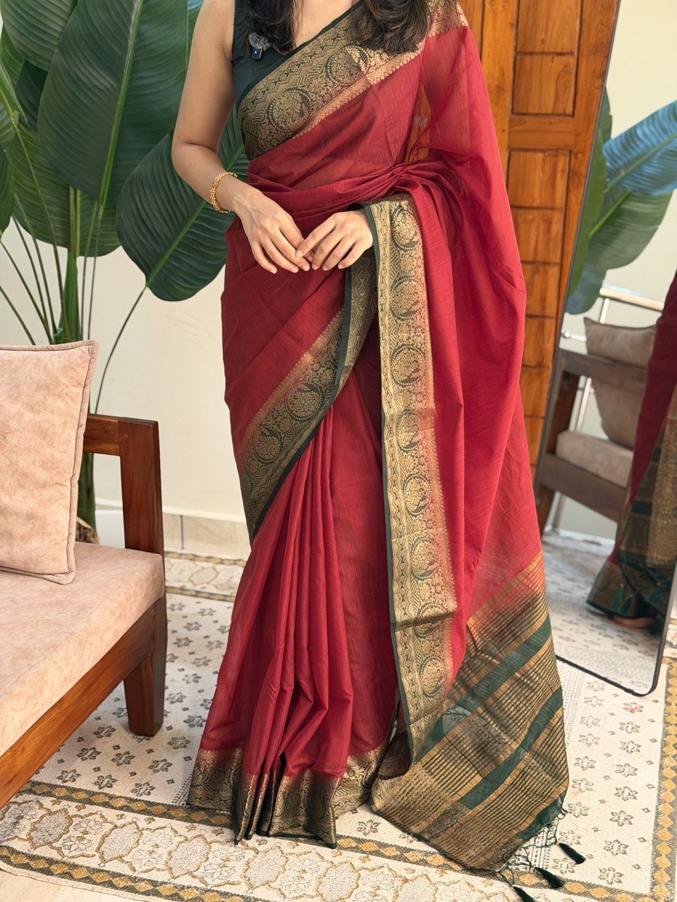 CHANDANA:LINEN JUTE SAREE - aurimo.inCHANDANA:LINEN JUTE SAREE