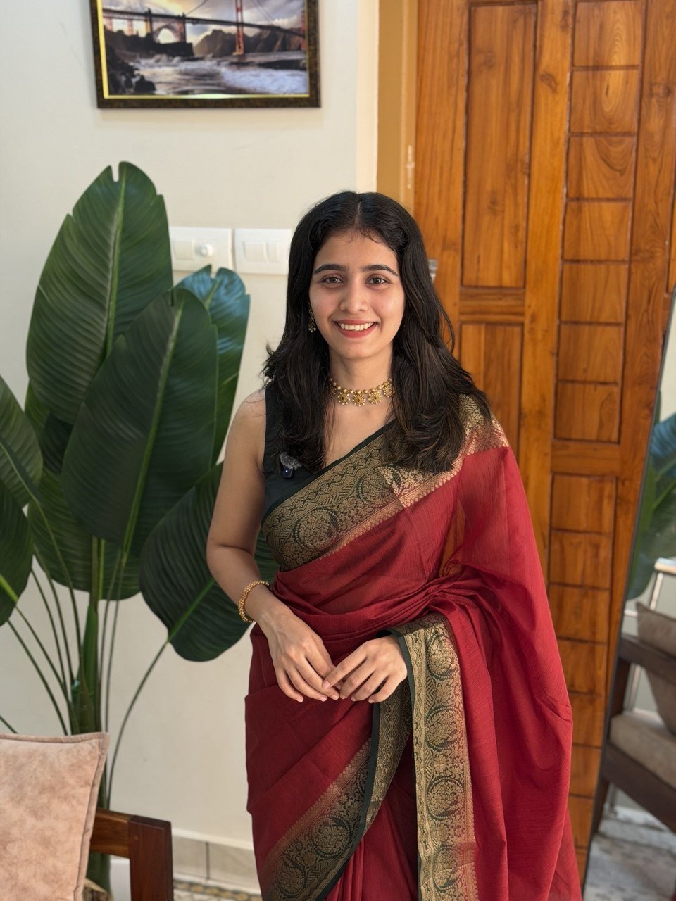 CHANDANA:LINEN JUTE SAREE - aurimo.inCHANDANA:LINEN JUTE SAREE