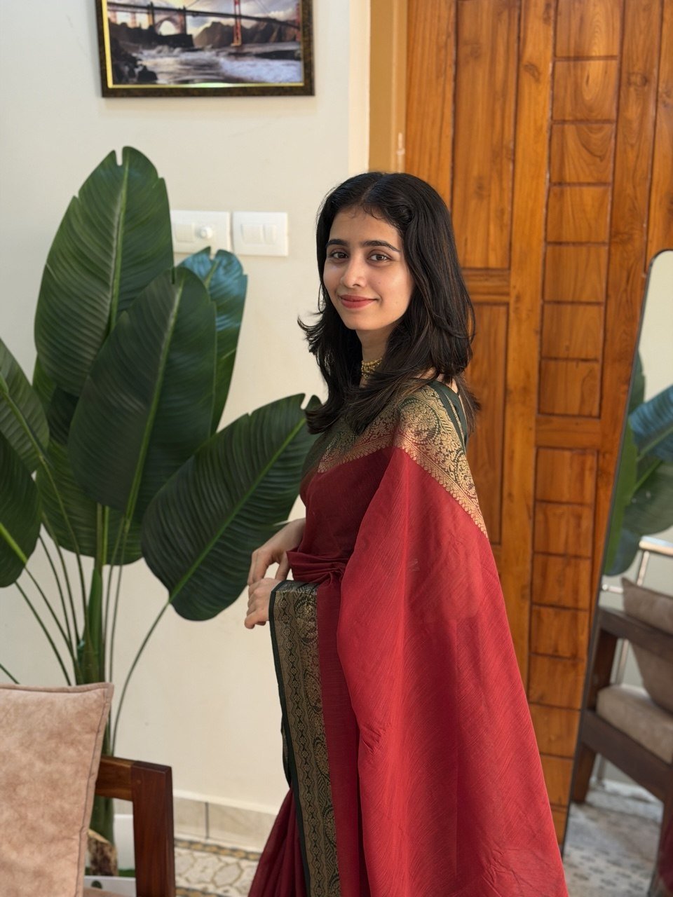 CHANDANA:LINEN JUTE SAREE - aurimo.inCHANDANA:LINEN JUTE SAREE