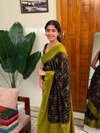 CHANDRA BLACK:SEMI BANARASI SAREE - aurimo.inCHANDRA BLACK:SEMI BANARASI SAREE