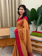 DEVI:PREMIUM LINEN JUTE SAREE - aurimo.inDEVI:PREMIUM LINEN JUTE SAREE