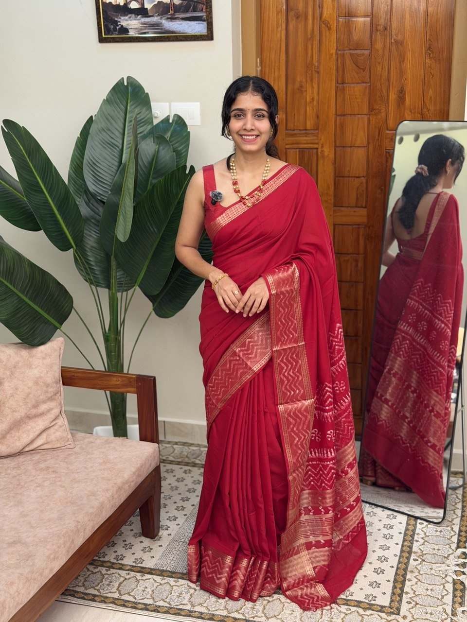 FIDA MAROON:SEMI DOLA SILK SAREE - aurimo.inFIDA MAROON:SEMI DOLA SILK SAREE