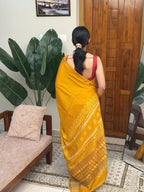 FIDA YELLOW:SEMI DOLA SILK SAREE - aurimo.inFIDA YELLOW:SEMI DOLA SILK SAREE