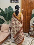GAYATHRI YELLOW:CHANDERI SILK SAREE - aurimo.inGAYATHRI YELLOW:CHANDERI SILK SAREE