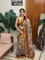GAYATHRI YELLOW:CHANDERI SILK SAREE - aurimo.inGAYATHRI YELLOW:CHANDERI SILK SAREE