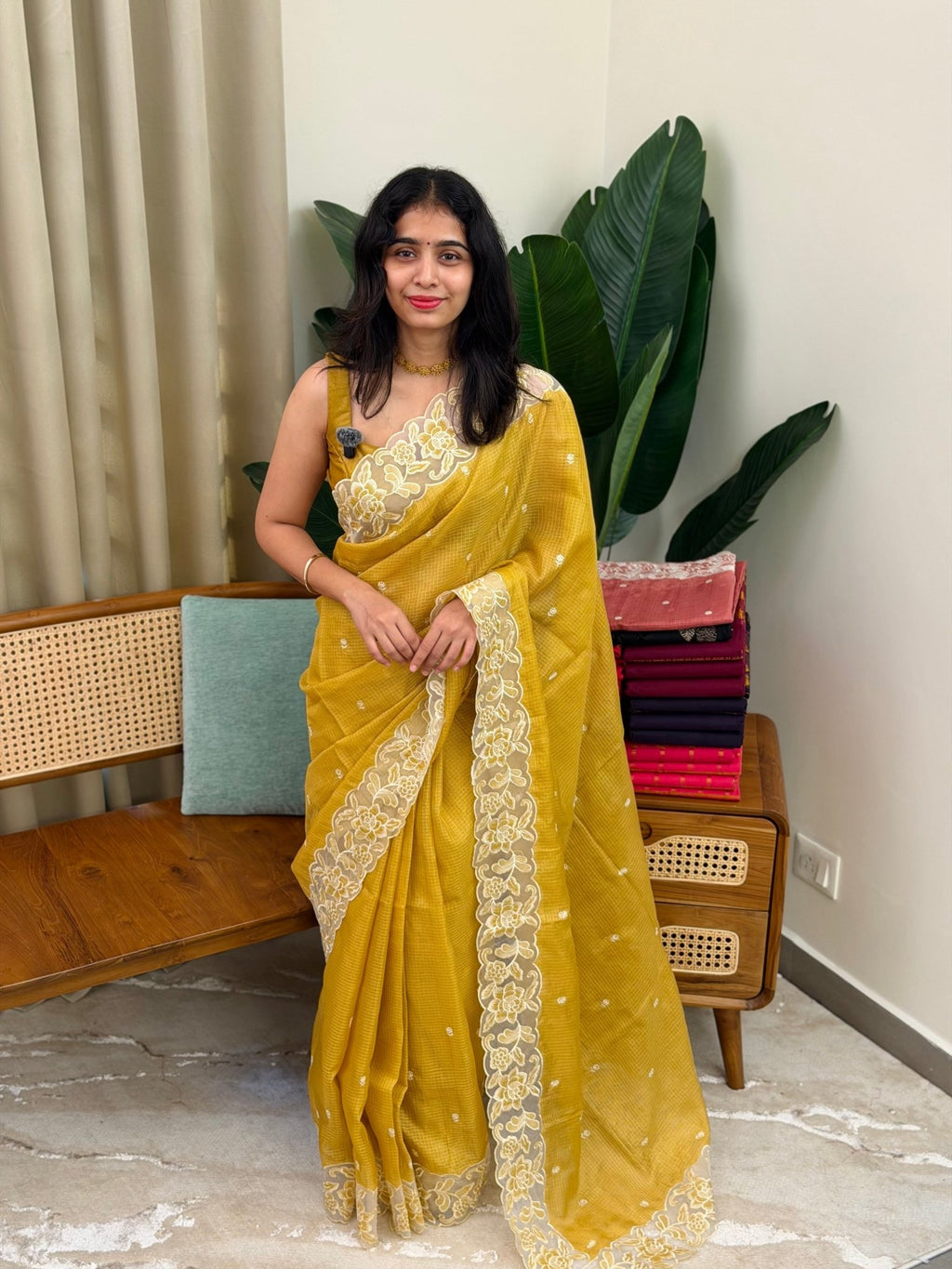 INDULEKHA YELLOW:PREMIUM NET KOTA SAREE - aurimo.inINDULEKHA YELLOW:PREMIUM NET KOTA SAREE