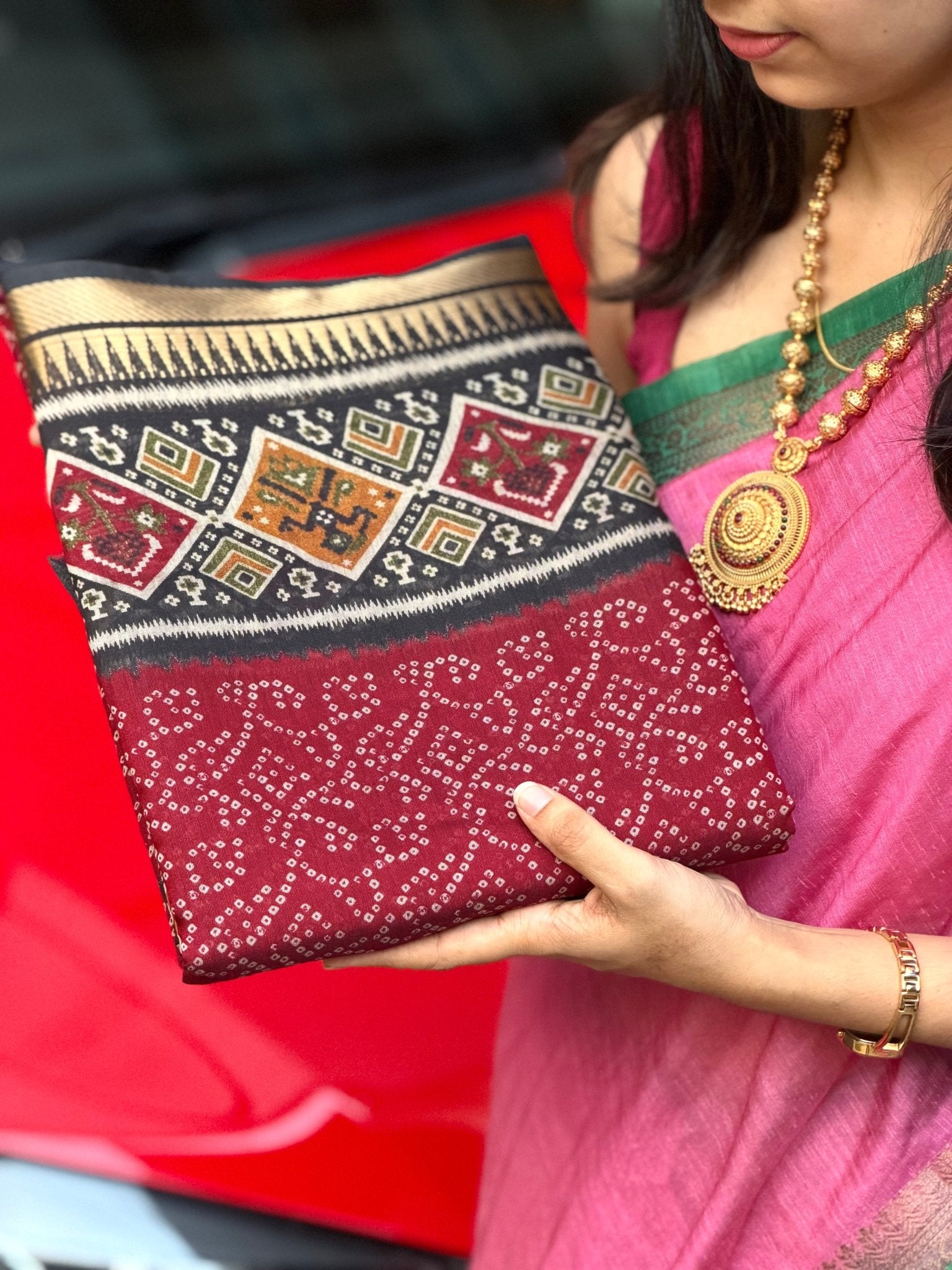 ISHQ MAROON:SEMI DOLA SILK SAREE - aurimo.inISHQ MAROON:SEMI DOLA SILK SAREE