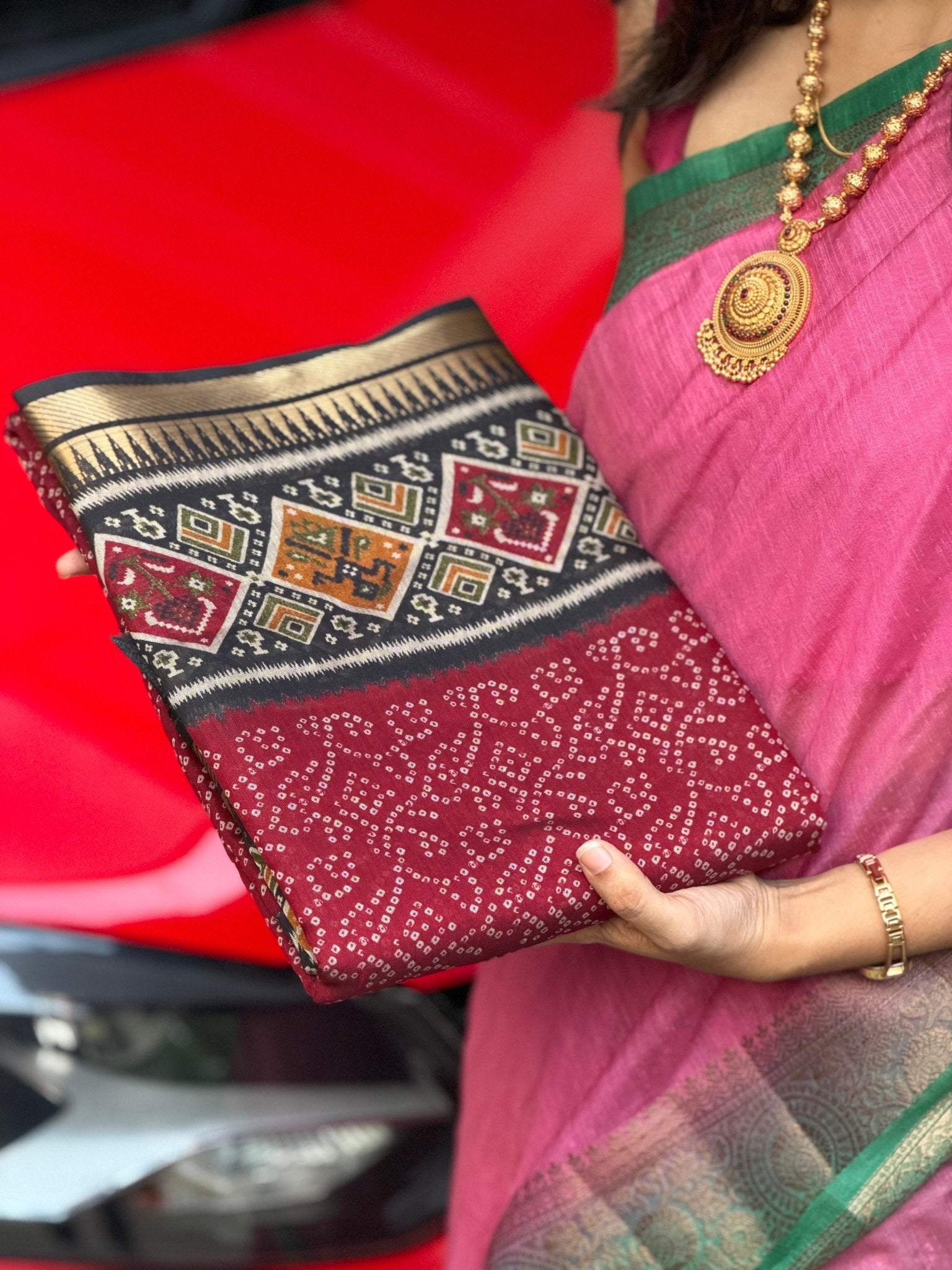 ISHQ MAROON:SEMI DOLA SILK SAREE - aurimo.inISHQ MAROON:SEMI DOLA SILK SAREE