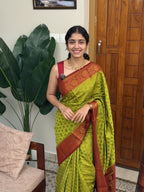 KAJAL:SEMI BANARASI SAREE - aurimo.inKAJAL:SEMI BANARASI SAREE