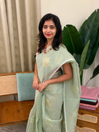 KAREENA GREEN:PREMIUM NET KOTA SAREE - aurimo.inKAREENA GREEN:PREMIUM NET KOTA SAREE