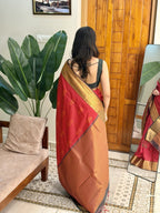 KARTHIKA REDDISH PINK:SOFT SILK SAREE - aurimo.inKARTHIKA REDDISH PINK:SOFT SILK SAREE
