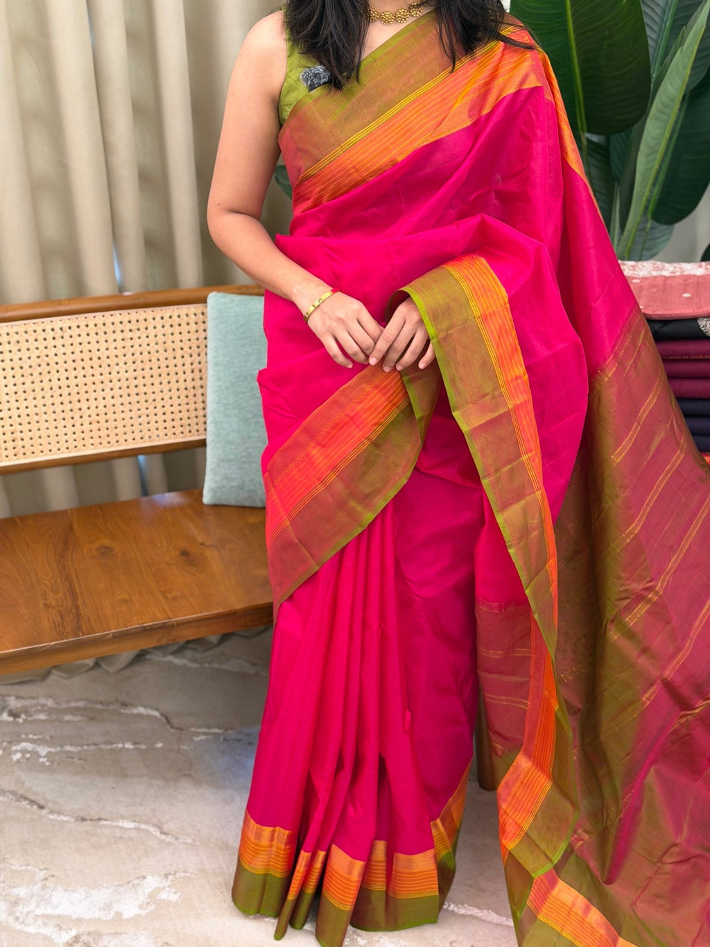 KASAVU RANI PINK :PURE KANJIPURAM SILK SAREE - aurimo.inKASAVU RANI PINK :PURE KANJIPURAM SILK SAREE