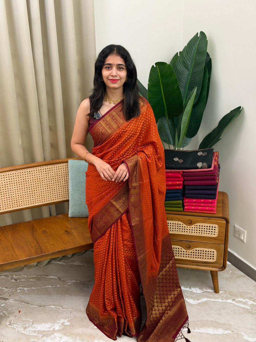 LAILA:SEMI GEORGETTE BANARASI SAREE - aurimo.inLAILA:SEMI GEORGETTE BANARASI SAREE