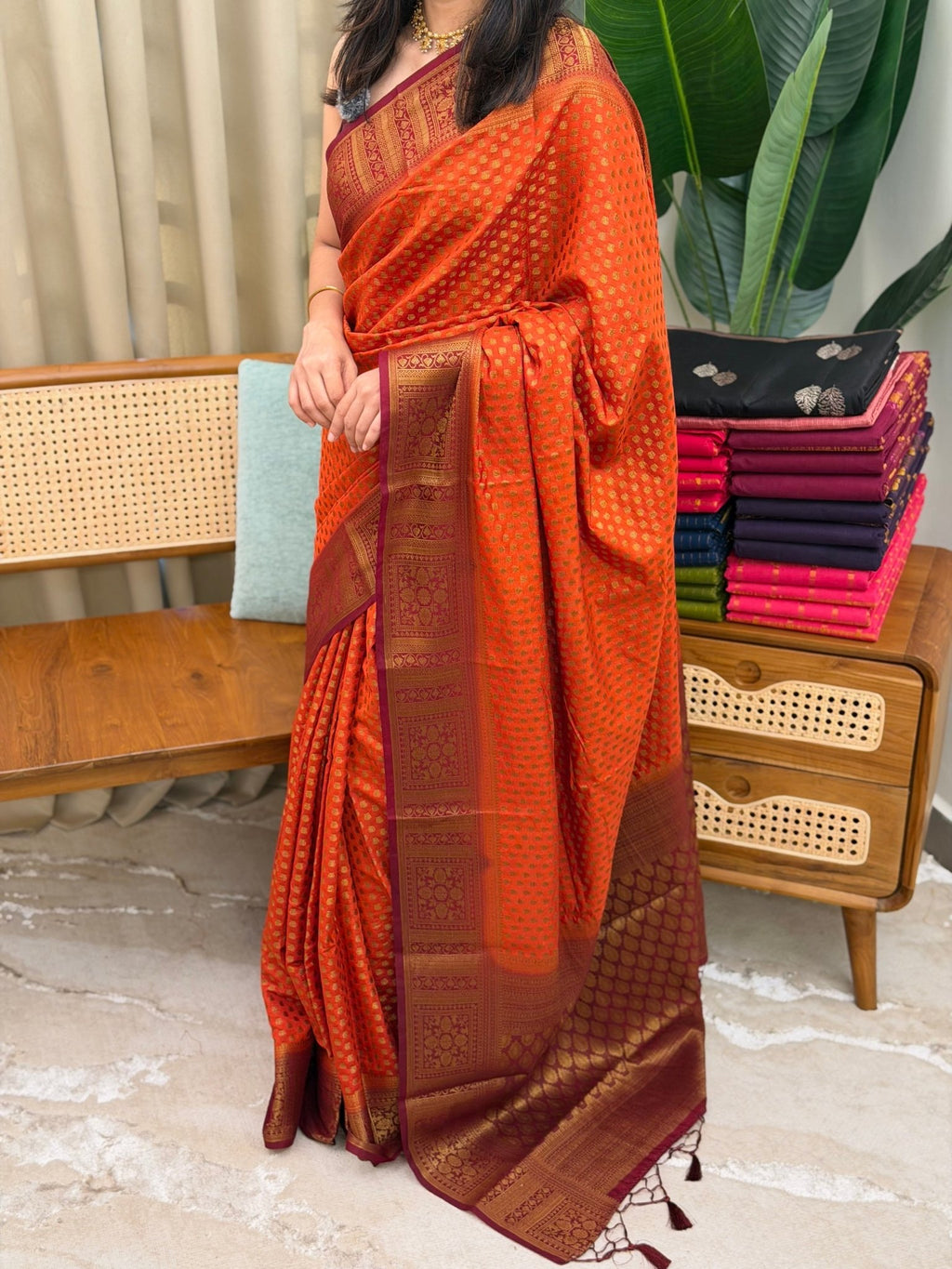 LAILA:SEMI GEORGETTE BANARASI SAREE - aurimo.inLAILA:SEMI GEORGETTE BANARASI SAREE