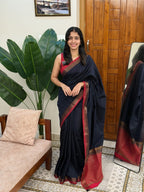 MADHU BLUE:SEMI BANARASI SAREE - aurimo.inMADHU BLUE:SEMI BANARASI SAREE