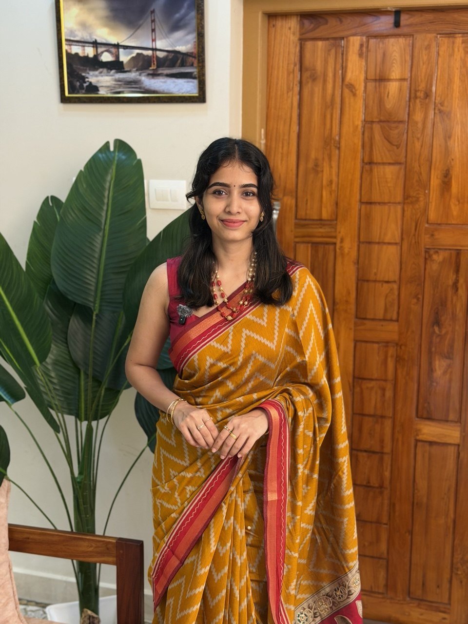 MALA YELLOW:PREMIUM CHANDERI SILK SAREE - aurimo.inMALA YELLOW:PREMIUM CHANDERI SILK SAREE