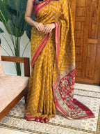 MALA YELLOW:PREMIUM CHANDERI SILK SAREE - aurimo.inMALA YELLOW:PREMIUM CHANDERI SILK SAREE