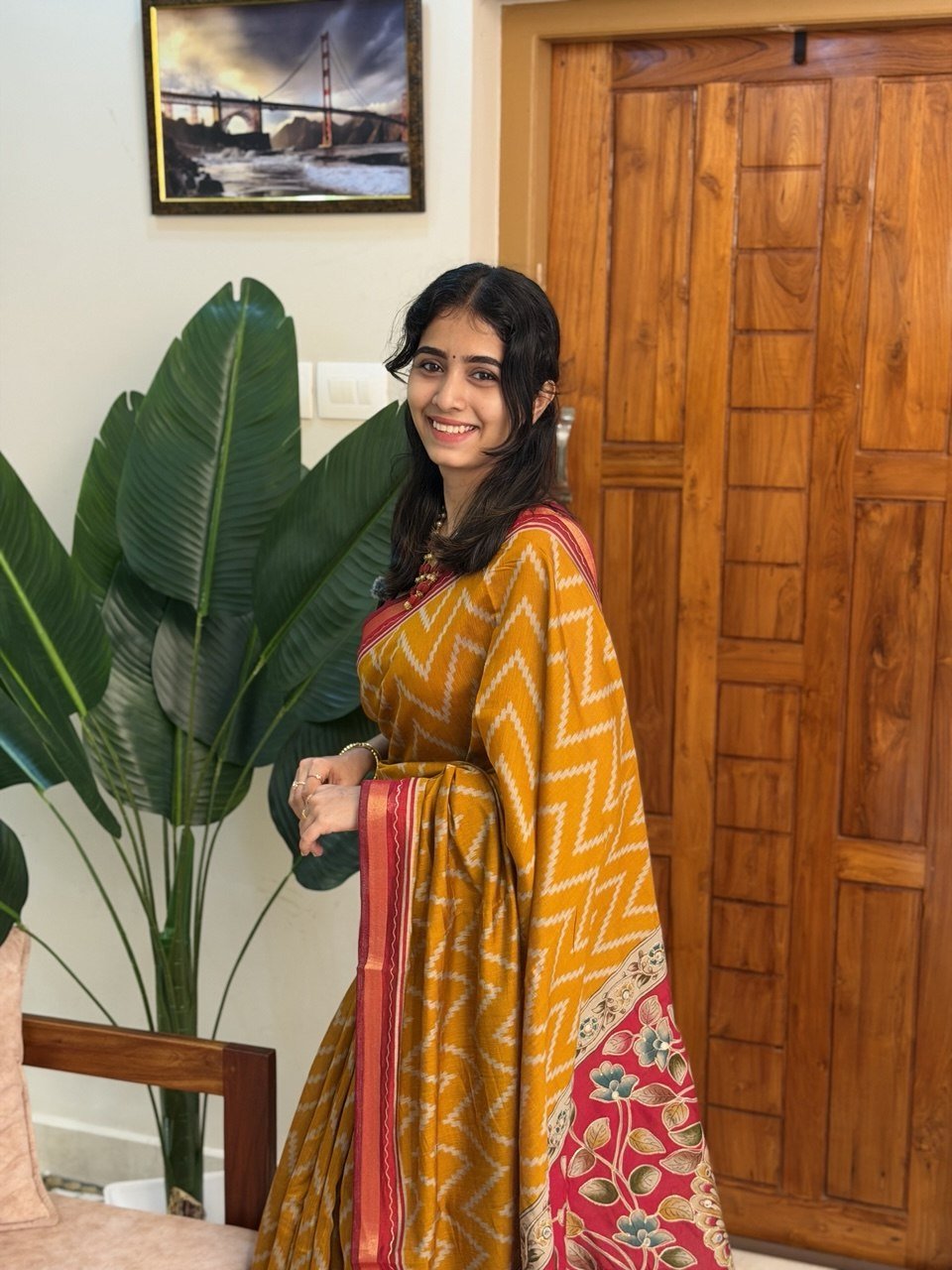 MALA YELLOW:PREMIUM CHANDERI SILK SAREE - aurimo.inMALA YELLOW:PREMIUM CHANDERI SILK SAREE