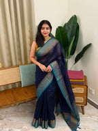 MANDARAM:PREMIUM LINEN JUTE SAREE - aurimo.inMANDARAM:PREMIUM LINEN JUTE SAREE