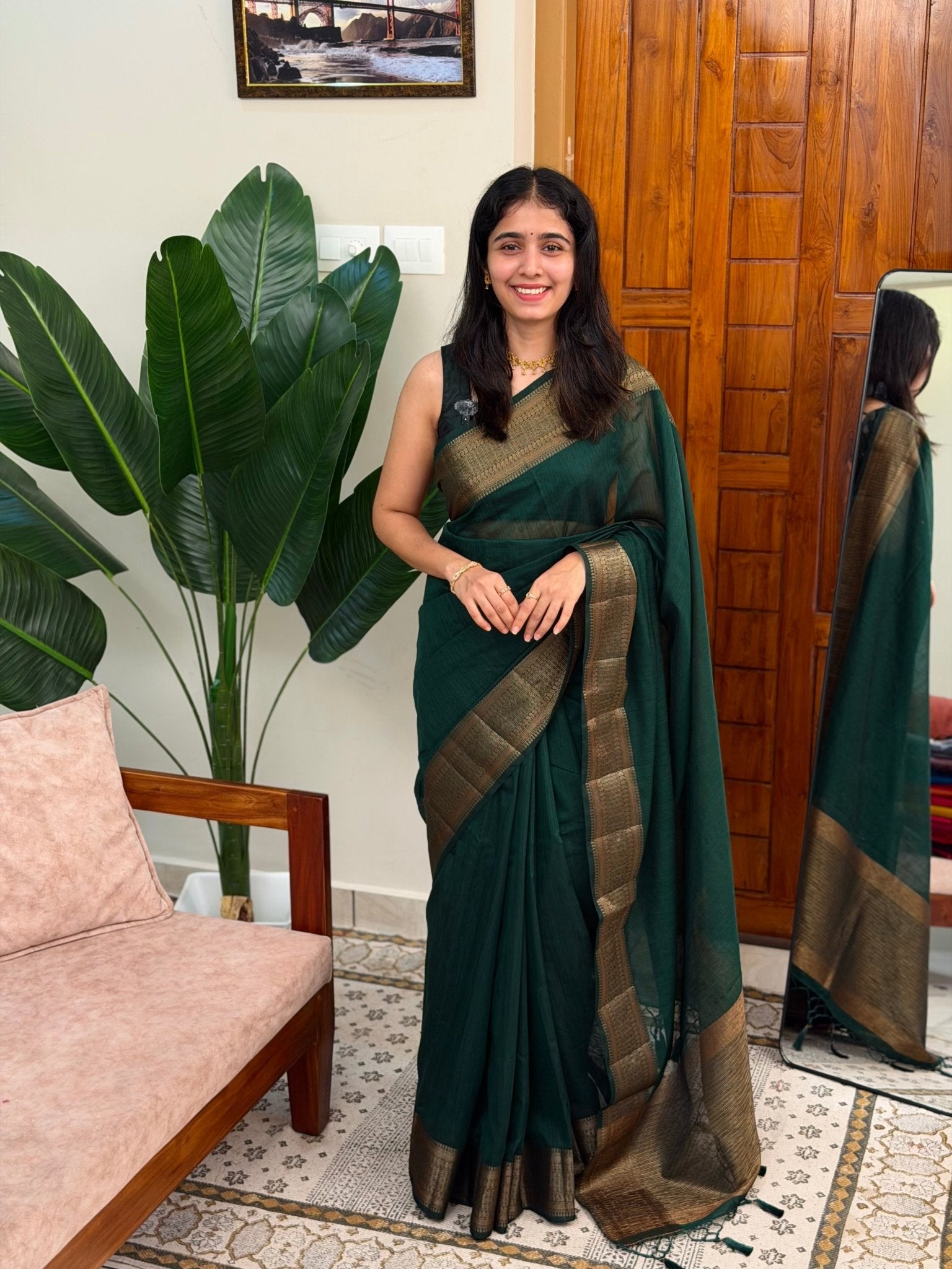 MANIKYA:PREMIUM LINEN JUTE SAREE - aurimo.inMANIKYA:PREMIUM LINEN JUTE SAREE