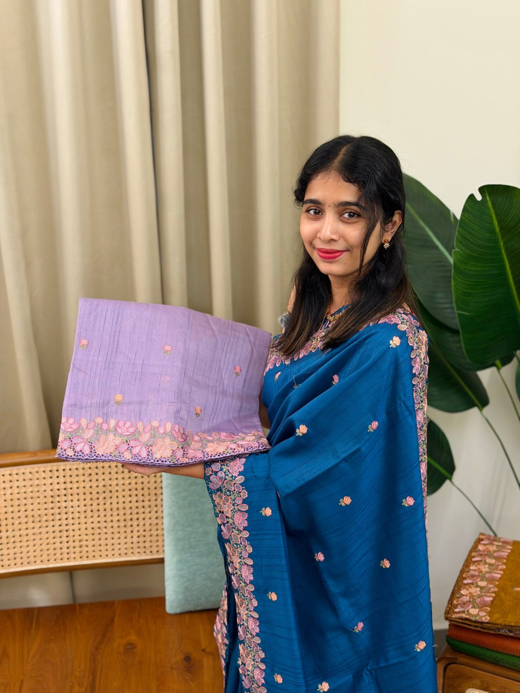 MEENA LAVENDER:PREMIUM SEMI TUSSER SILK SAREE - aurimo.inMEENA LAVENDER:PREMIUM SEMI TUSSER SILK SAREE