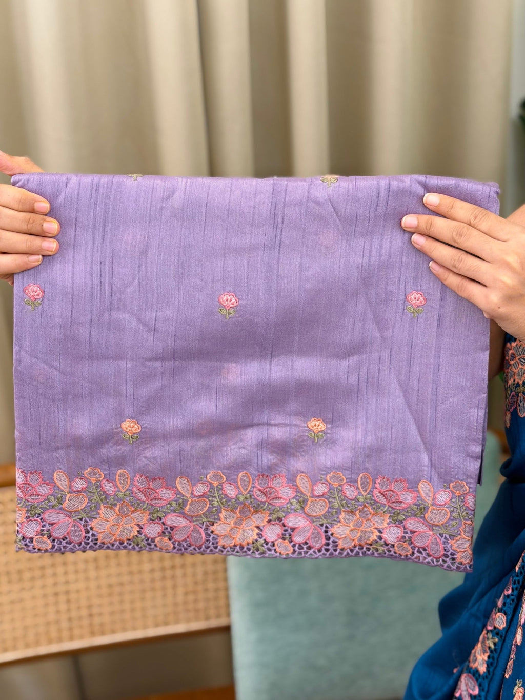 MEENA LAVENDER:PREMIUM SEMI TUSSER SILK SAREE - aurimo.inMEENA LAVENDER:PREMIUM SEMI TUSSER SILK SAREE