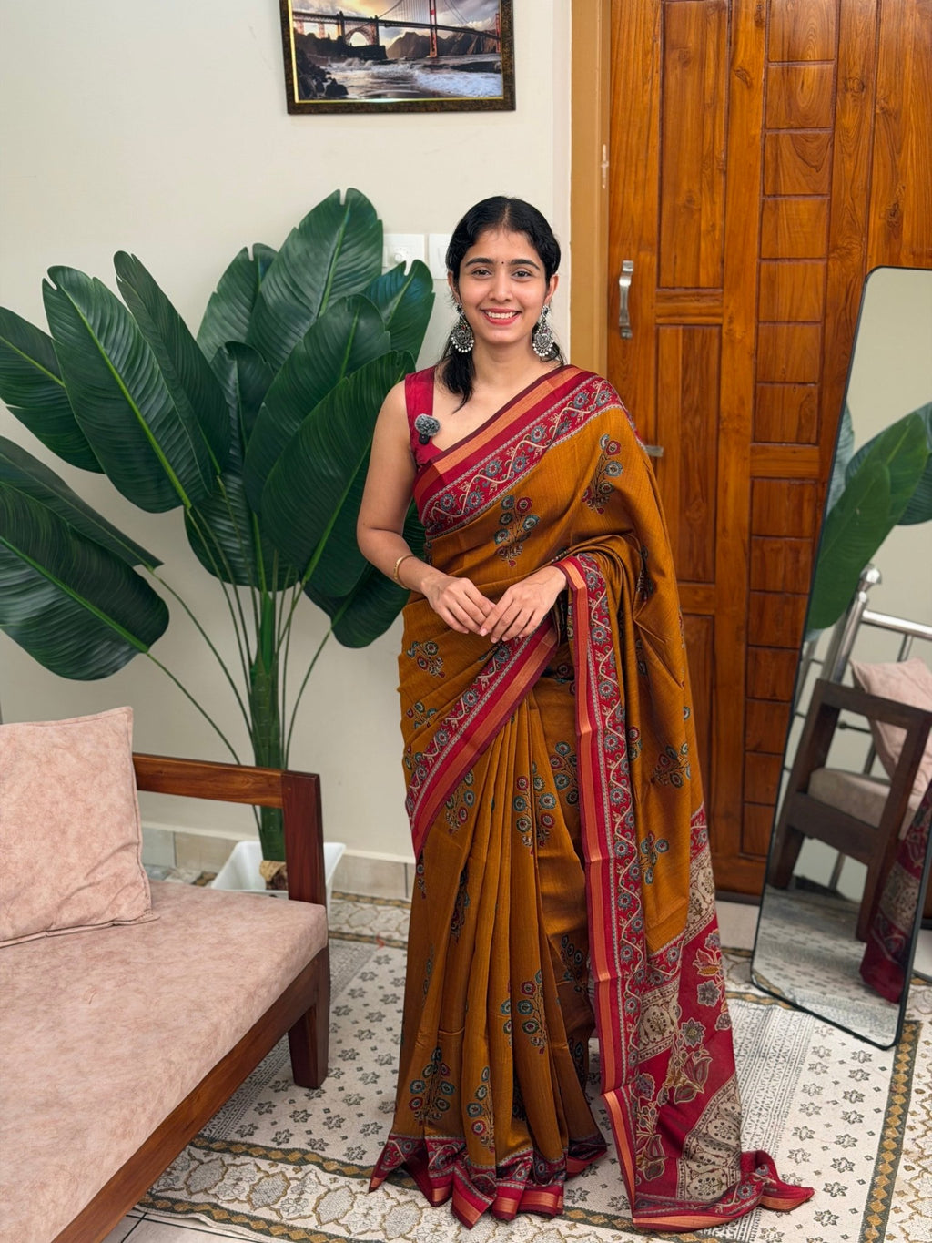 MILA YELLOW:CHANDERI SILK SAREE - aurimo.inMILA YELLOW:CHANDERI SILK SAREE