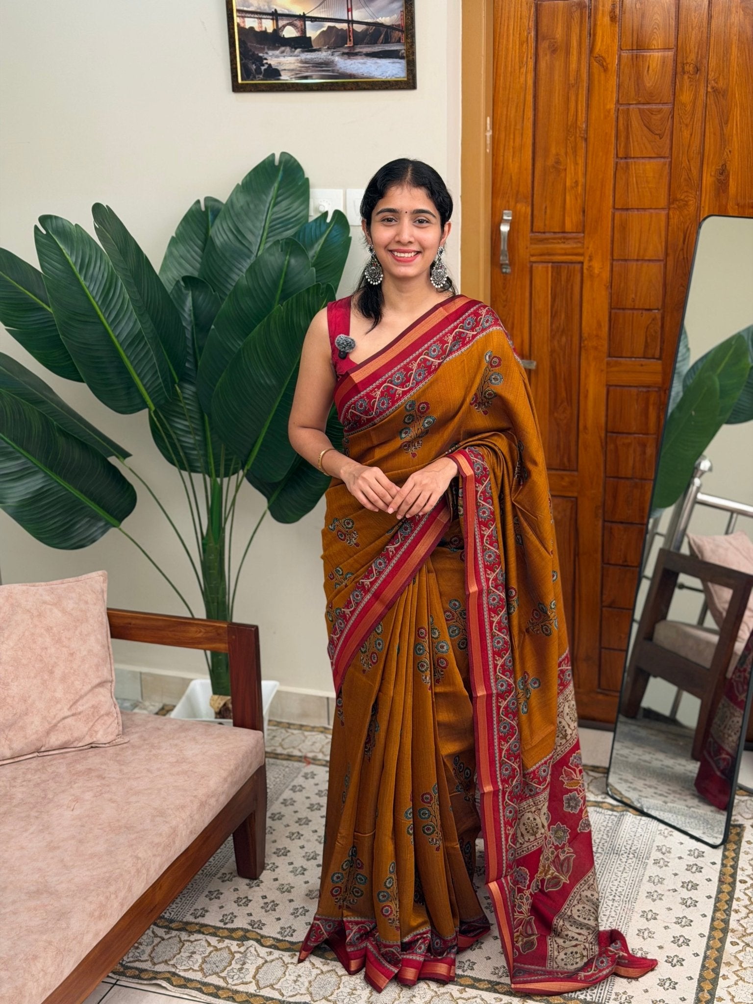 MILA YELLOW:CHANDERI SILK SAREE - aurimo.inMILA YELLOW:CHANDERI SILK SAREE