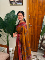 MILA YELLOW:CHANDERI SILK SAREE - aurimo.inMILA YELLOW:CHANDERI SILK SAREE