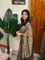 PRIYANKA BLACK: CHANDERI SILK SAREE - aurimo.inPRIYANKA BLACK: CHANDERI SILK SAREE