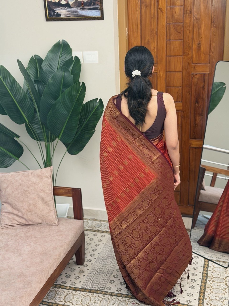 SIYA:SEMI BANARASI SAREE - aurimo.inSIYA:SEMI BANARASI SAREE