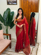 THULASI:PREMIUM LINEN JUTE SAREE - aurimo.inTHULASI:PREMIUM LINEN JUTE SAREE
