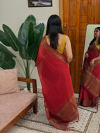 THULASI:PREMIUM LINEN JUTE SAREE - aurimo.inTHULASI:PREMIUM LINEN JUTE SAREE