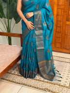 VEENA GREEN:PREMIUM JUTE SAREE - aurimo.inVEENA GREEN:PREMIUM JUTE SAREE