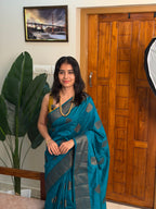 VEENA GREEN:PREMIUM JUTE SAREE - aurimo.inVEENA GREEN:PREMIUM JUTE SAREE