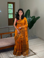 VEENA YELLOW:PREMIUM JUTE SAREE - aurimo.inVEENA YELLOW:PREMIUM JUTE SAREE