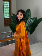 VEENA YELLOW:PREMIUM JUTE SAREE - aurimo.inVEENA YELLOW:PREMIUM JUTE SAREE