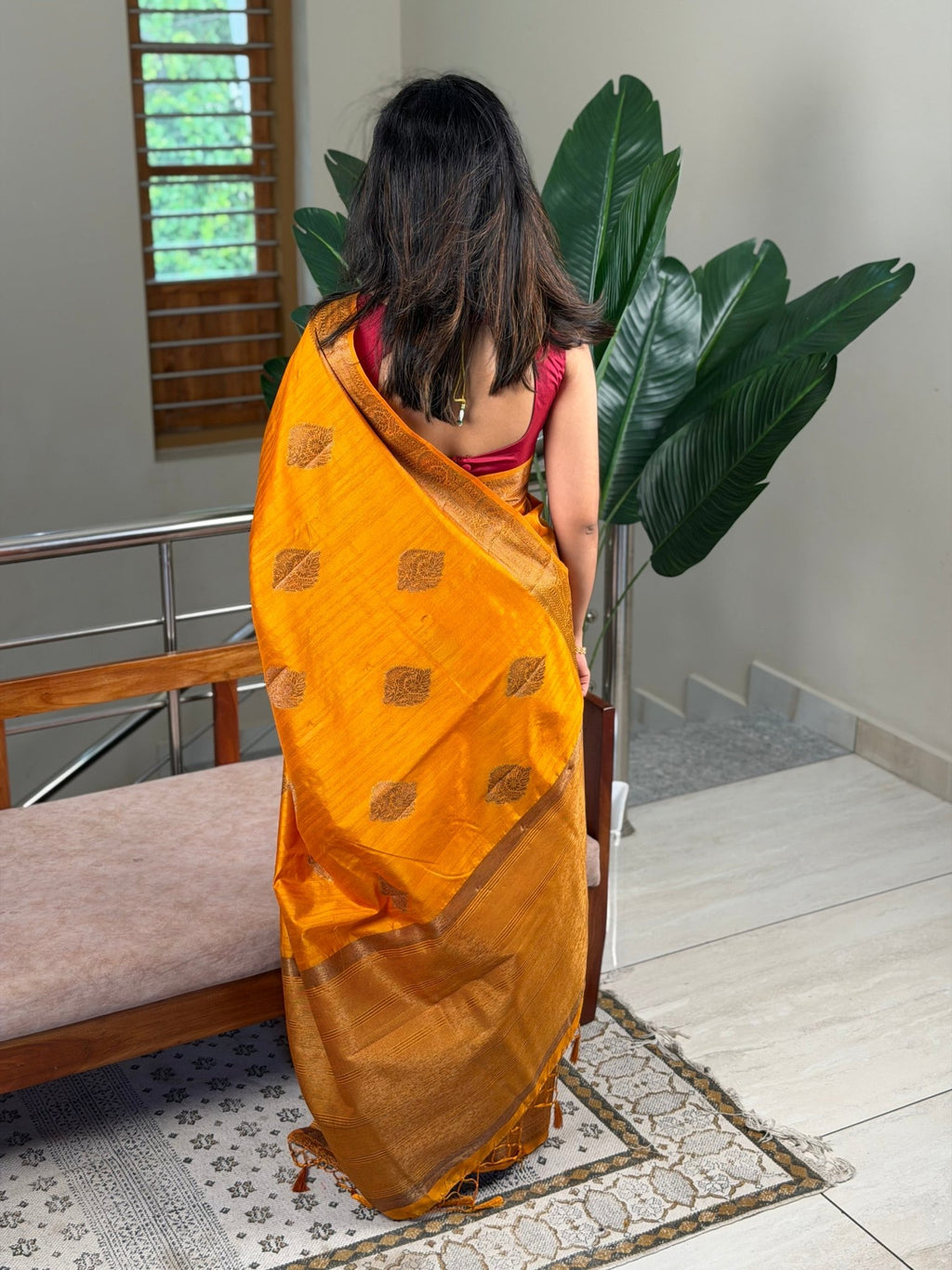 VEENA YELLOW:PREMIUM JUTE SAREE - aurimo.inVEENA YELLOW:PREMIUM JUTE SAREE
