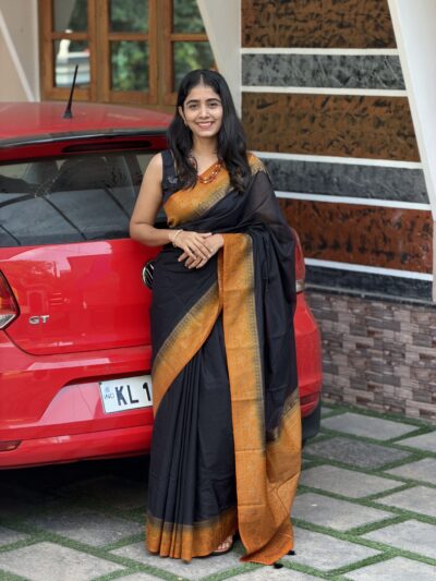 MEERA : LINEN JUTE SAREE