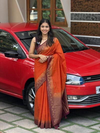 DEEPIKA : LINEN JUTE SAREE