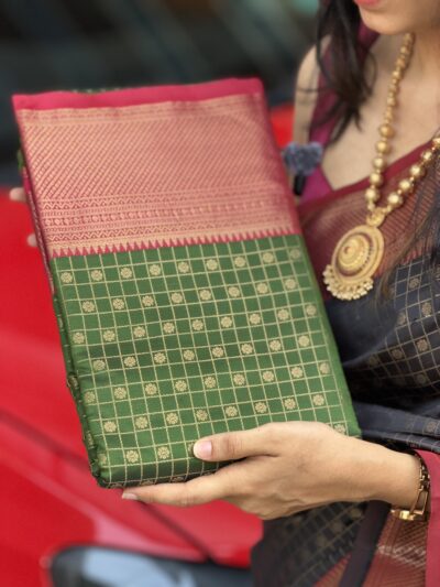 ALIA:PREMIUM BROCADE SAREE GREEN