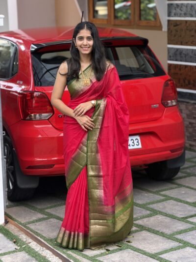 KEERTHI : LINEN JUTE SAREE