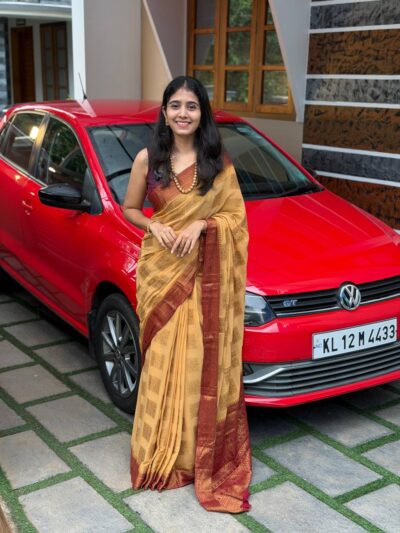 SEENA:PREMIUM BANARASI SAREE SQUARE DESIGN