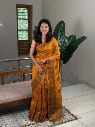 VEENA:PREMIUM JUTE SILK SAREE